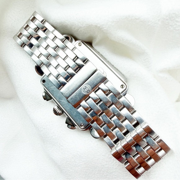 Michele Diamond DECO XL Chronograph Watch - Picture 4 of 16